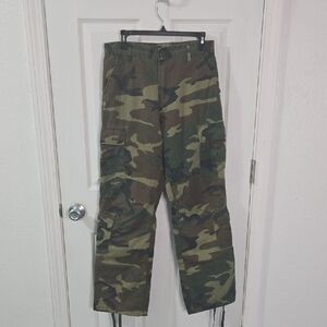 Local European Camouflage Straight Leg Pants
